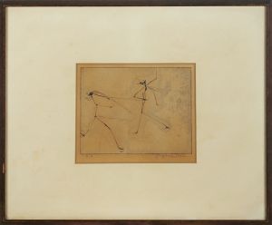 永瀬義郎版画額「率引」/Yoshiro Nagaseのサムネール