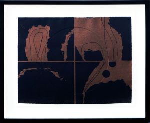 ルイーズ・ネヴェルソン版画額「Dusk In August,From Portfolio Of Nine」/Louise Nevelson