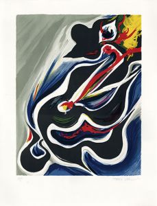 岡本太郎版画「挑み」/Taro Okamoto