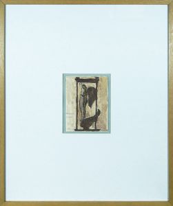 エミール=アントワーヌ・ブールデル画額「エロスの瞑想(Meditation d'eros)」/Emile-Antoine Bourdelleのサムネール
