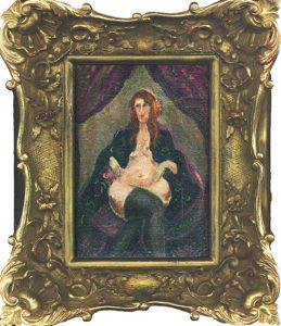鴨居羊子画額「女性像」/Yoko Kamoiのサムネール
