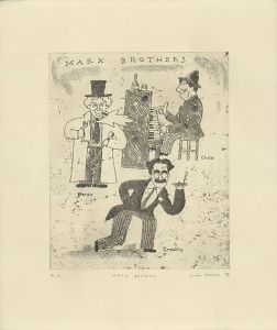 和田誠版画「Marx Brothers」/Makoto Wadaのサムネール