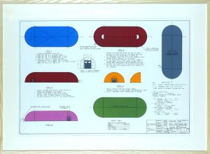 磯辺行久版画額「Specification and Installation Instruction for Western Air Structure」/Yukihisa Isobeのサムネール