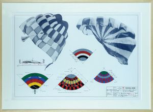 磯辺行久版画額「Parachute Canopy Project The Delta Ⅱ Parawing」/Yukihisa Isobeのサムネール