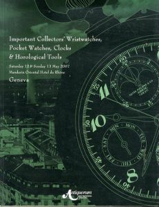 Important Collectors' Wristwatches,Poket Watches,Clocks & Horological Tools/