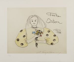 フジ子・ヘミング版画「花たば」/Fujiko Hemmingのサムネール