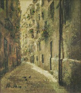 濱村昭雄画額「風のみち」 / Akio Hamamura