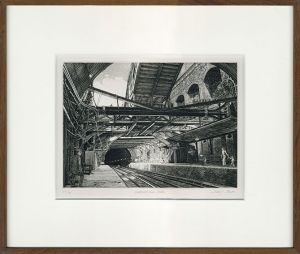 久保卓治版画額「Rothorhith tubo Station」 / Takuji Kubo