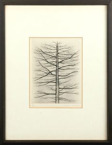 木村茂版画額「樹」/Shigeru Kimuraのサムネール