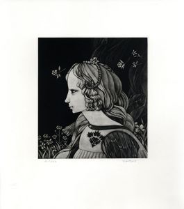 斎藤カオル版画「古きフィレンツェの女たち－1」/Kaoru Saitoのサムネール