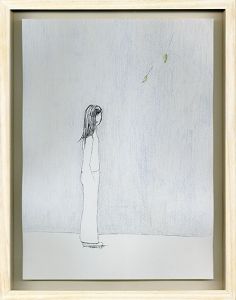 エスター・ハリス画額「Blue 1-5」/Esther Harrisのサムネール