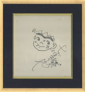 ちばてつや色紙額「おれは鉄兵」 / Tetsuya Tiba