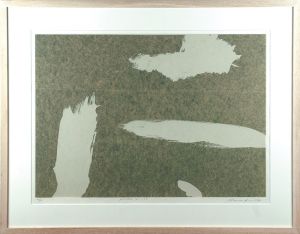 鎌谷伸一版画額「Pine tree No.165」/Shinichi Kamatani