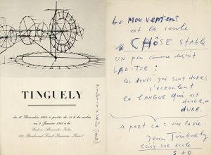 ジャン・ティンゲリー「メッセージカード」/Jean Tinguelyのサムネール