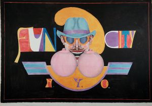 リチャード・リンドナー版画「New York　Fun City」/Richard Lindner