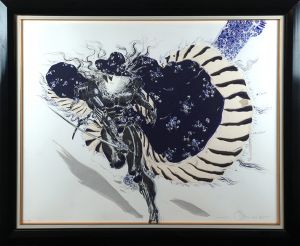 天野喜孝版画額/Yoshitaka Amano