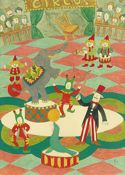 小畑桂子画額「サーカス」 / Keiko Obata | Natsume Books