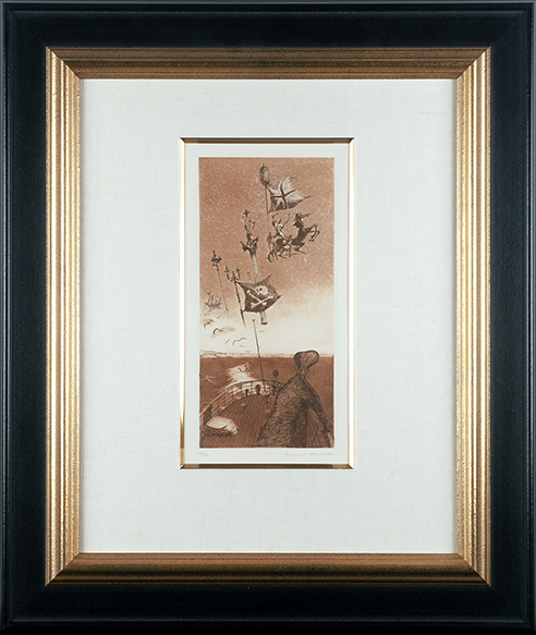 新品入荷 浜田知明版画額「ドーヴァー海峡」 | Books Natsume 版画