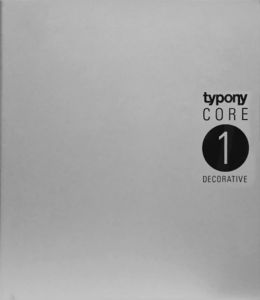 Typony Core　タイポニー書体集　全6巻揃/