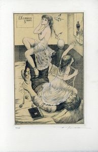 アルフォンス・イノウエ版画「蔵書票33」/Alphonse Inoueのサムネール
