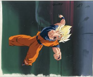 ドラゴンボールZセル画「孫悟空（スーパーサイヤ人）」/鳥山明原作のサムネール