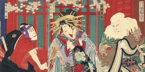 明治座新狂言　江戸桜由縁助六/国周のサムネール