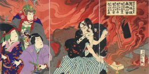 明治座第一番目　蔦模様血染御書/豊斎のサムネール