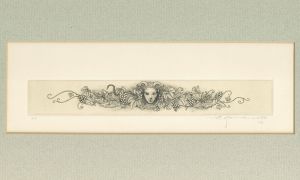 ☆山本六三 銅版画「眼球」・鉛筆サイン入り・E.A版・1973年作