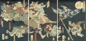 武勇雪月花之内　五條乃月/芳年