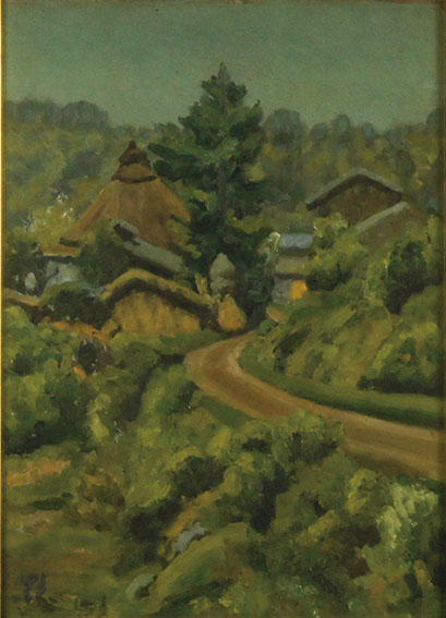 今年の新作から定番まで！ 山本鼎画額「風景」 | Books Natsume 絵画