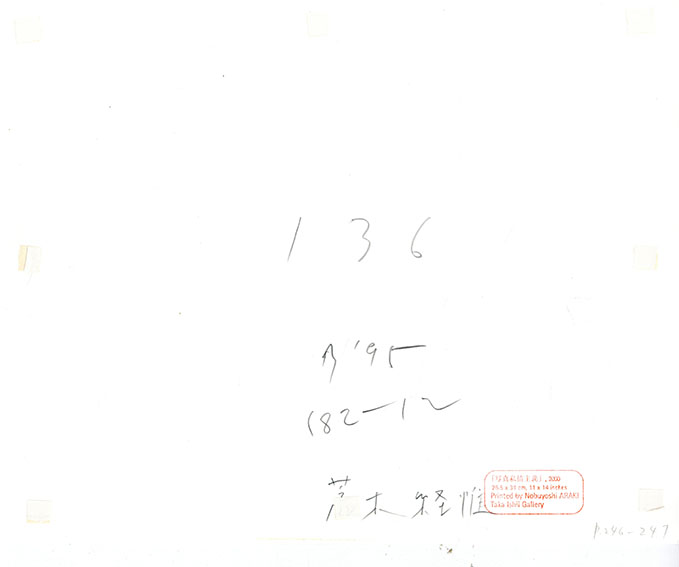 荒木経惟プリント額「写真私情主義」 | Natsume Books