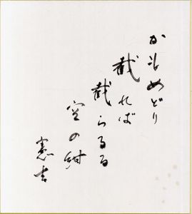 かもめどり載れば載らるる空の紺/楠本憲吉のサムネール