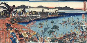 宇治川大合戦図/芳虎