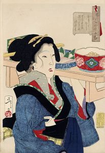 風俗三十二相　おもたさう　天保年間深川かるこの風ぞく/芳年のサムネール