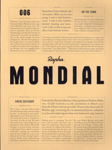 Rapha Mondial Magazine issue006/