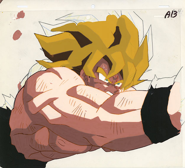 ドラゴンボール 孫悟空 界王拳 セル画 原画 2枚セット　アート