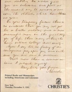 printed books and manuscripts including americana and literature/