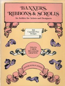 バナーデザイン集　Banners, Ribbons and Scrolls (Dover Pictorial Archive)/Carol Belanger Grafton