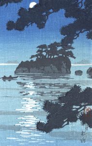 月と松嶌/川瀬巴水のサムネール
