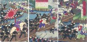 川尻河戦争の図/孟斎のサムネール