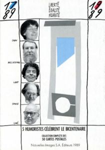 ポストカード50枚セット　5 Humoristes Celebrent Le Bicentenaire 1789-1989/のサムネール