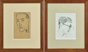 青児の象・嗣治像/藤田嗣治　東郷青児