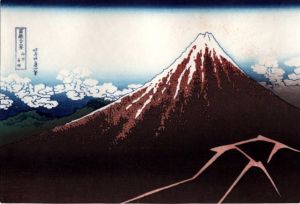 葛飾北斎　「富嶽三十六景　山下　白雨」/葛飾北斎　「富嶽三十六景　山下　白雨」のサムネール
