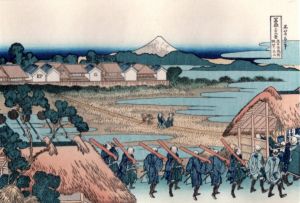 葛飾北斎　「富嶽三十六景　従千住花街眺望ノ不二」/葛飾北斎　「富嶽三十六景　従千住花街眺望ノ不二」のサムネール