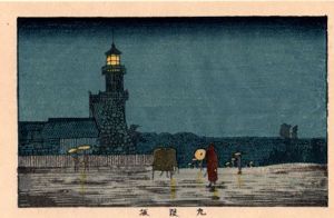 九段坂　東京真画名所図解12　限定復刻版　木版画/井上安治のサムネール
