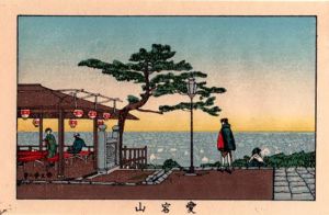 愛宕山　東京真画名所図解13　限定復刻版　木版画/井上安治