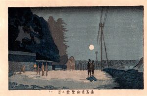 湯島台白聖堂ノ月　東京真画名所図解42　限定復刻版　木版画/井上安治のサムネール