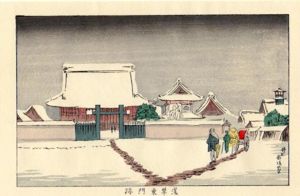 浅草東門跡　東京真画名所図解67　限定復刻版　木版画/井上安治