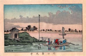 川口善光寺　東京真画名所図解131　限定復刻版　木版画/井上安治のサムネール