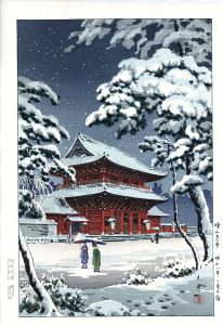 増上寺の雪/土屋光逸のサムネール